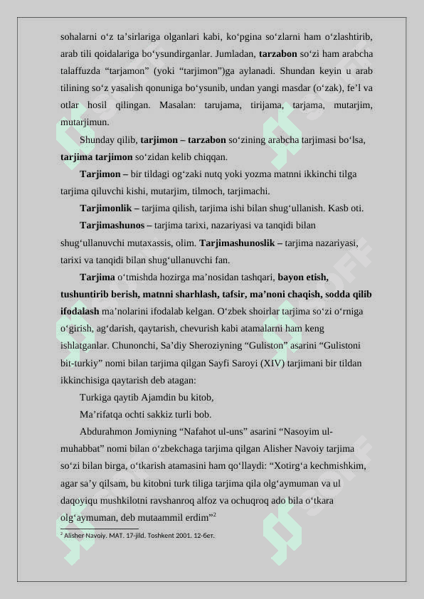 TARJIMANING ASOSIY TURLARI 5
