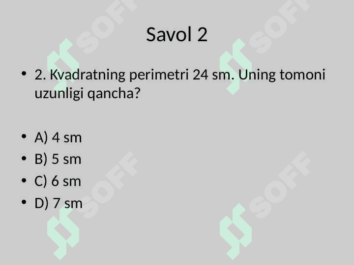 matematika milliy sertifikat test 4