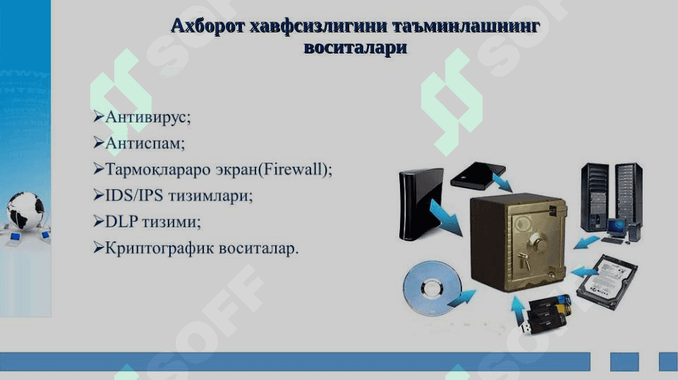 Ахборот хавфсизлигини таъминлаш  масалалари 6