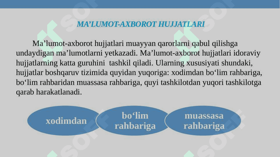 MA’LUMOT-AXBOROT HUJJATLARI. MA’LUMOT-AXBOROT HUJJATLARINING RASMIYLASHTIRILISHI 3