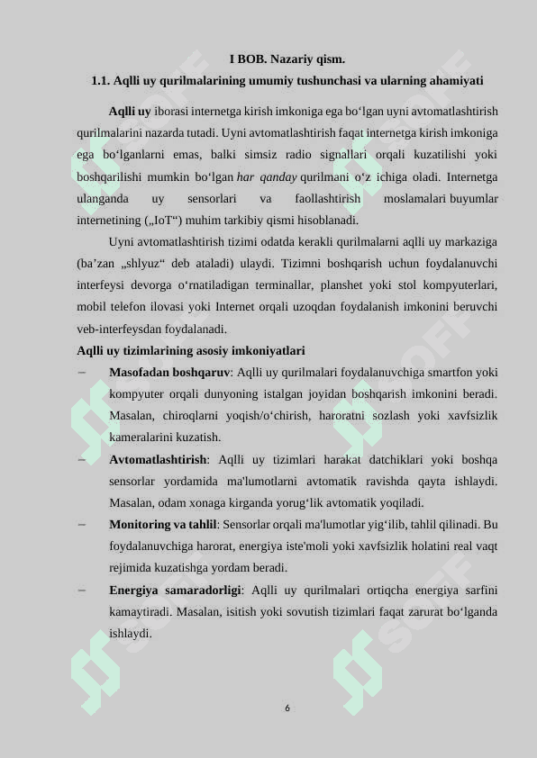 Wi-Fi moduli asosida aqlli uy qurilmalarini boshqarish tizimini ishlab chiqish 6