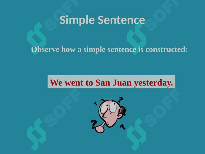 Types of sentence according to the structure 7