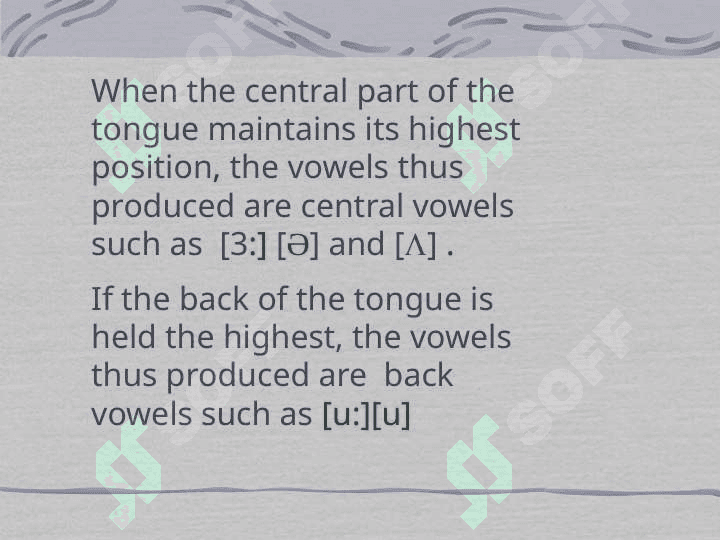 Vovels in the English language 3