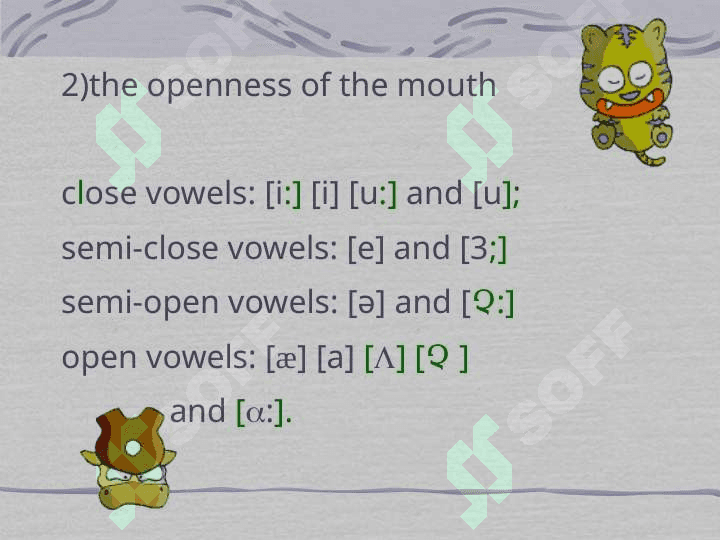 Vovels in the English language 4