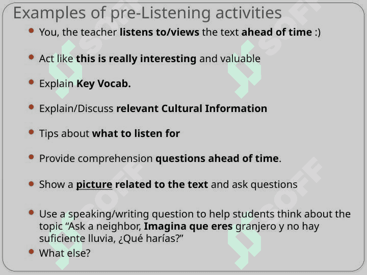 Creating pre-, while-, post- listening activities 3