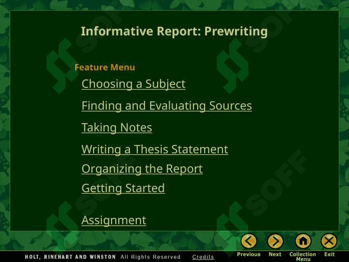 Informative Report 3