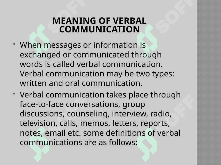 Verbal and Non Verbal Communication 2