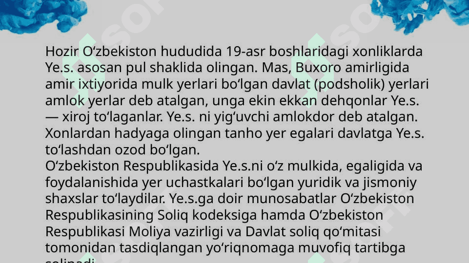 Yagona yer soliģi 4