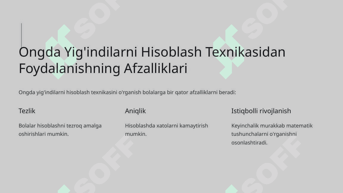 Ongda yelindilarni hisoblash texnikasi 4