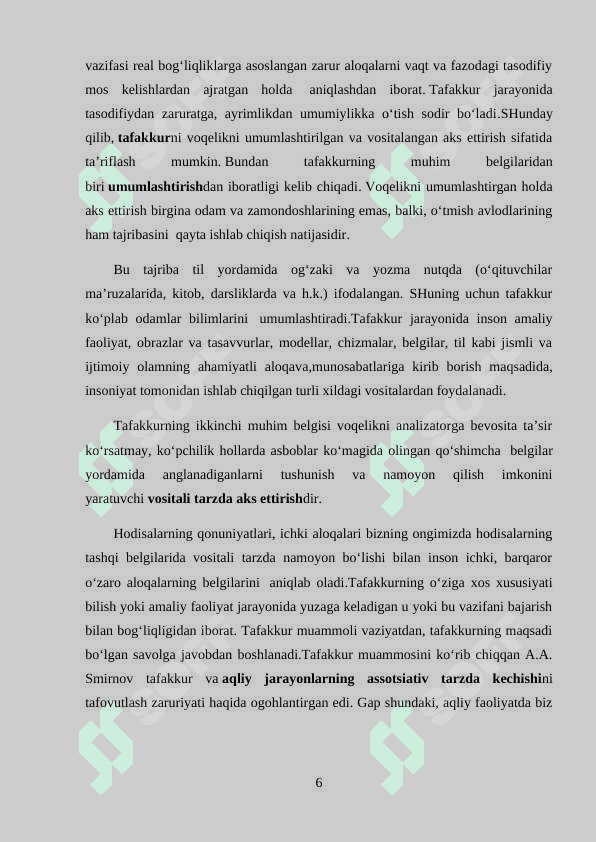 Tafakkur va intelekt 6