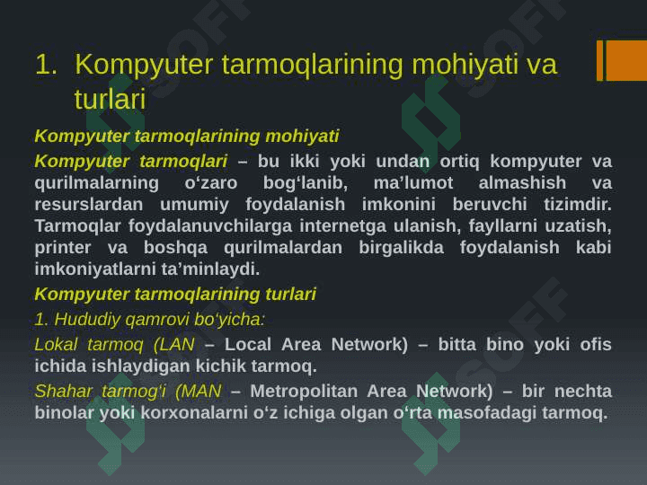 Kompyuter tarmoqlari 3
