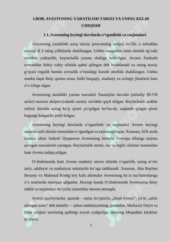 AVESTO - QADIMIY YOZMA YODGORLIK VA UNING AHAMIYATLARI 5