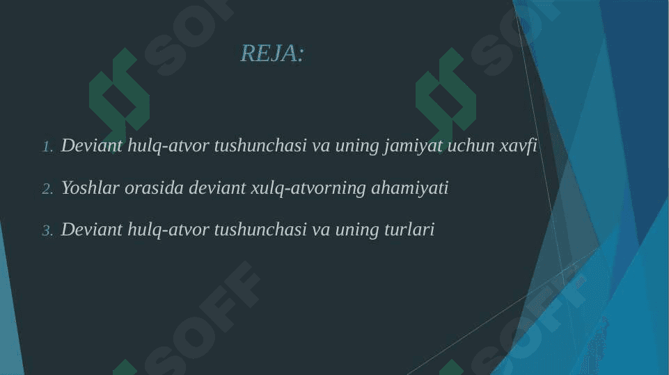 YOSHLAR ORASIDA DEVIANT HULQ-ATVORNI OLDINI OLISH 2