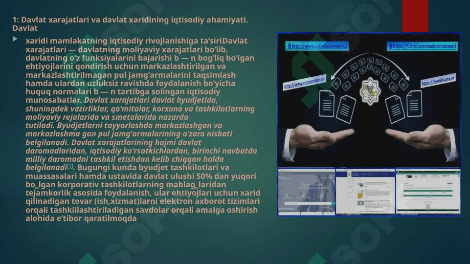 Davlat xaridining mohiyati va uning ijtimoiy-iqtisodiy ahamiyati 2