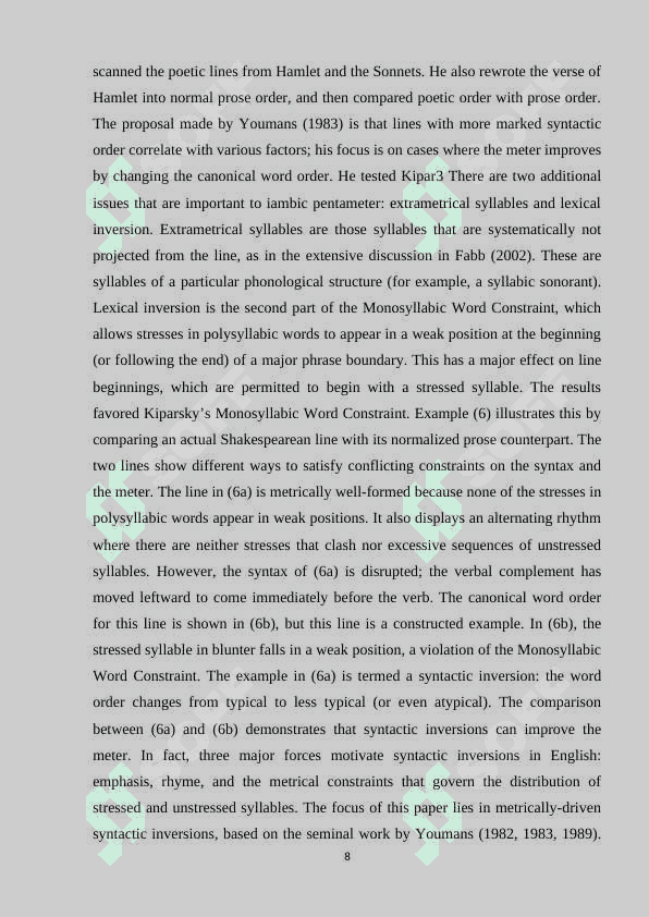 INVERSIONS IN MODERN ENGLISH. 8