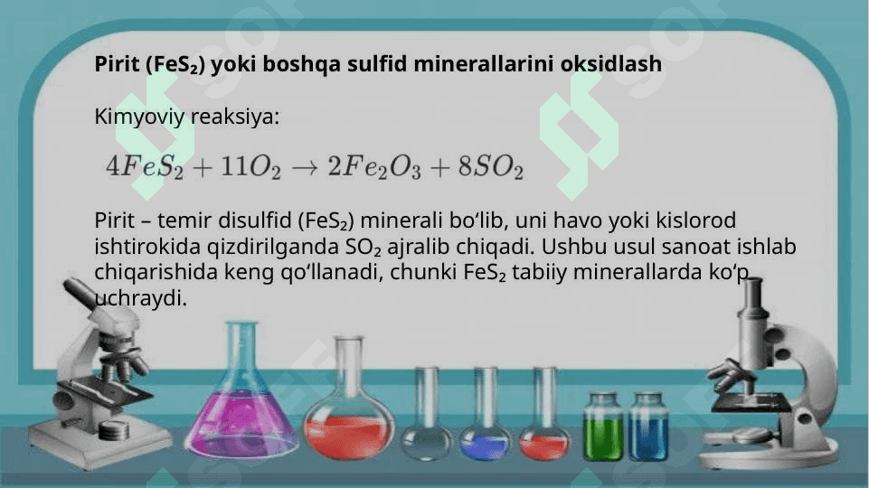 Oltingugurt (lV)oltingugurt ( Vl)oksidi olinishi va xossalari 4