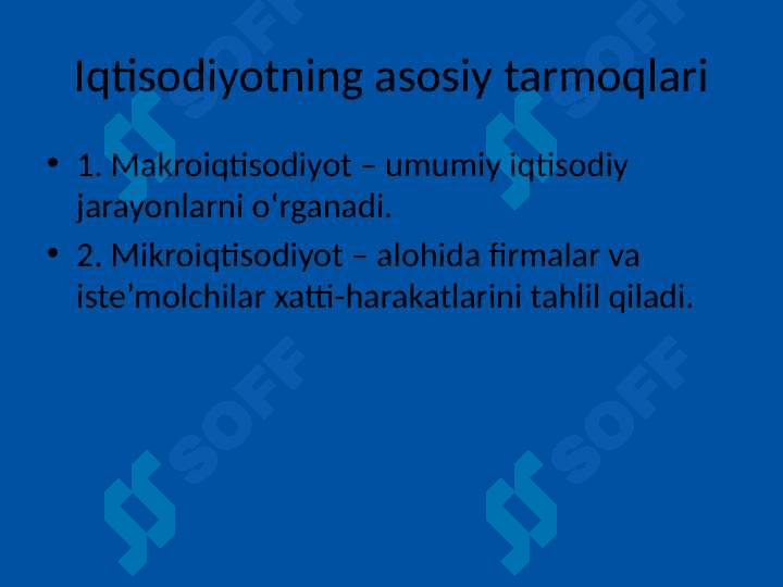 Iqtisodiyot faniga kirish 3