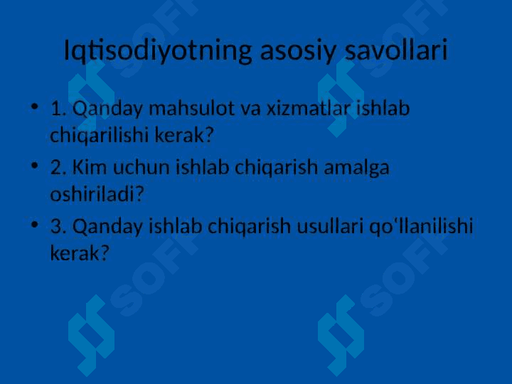 Iqtisodiyot faniga kirish 4