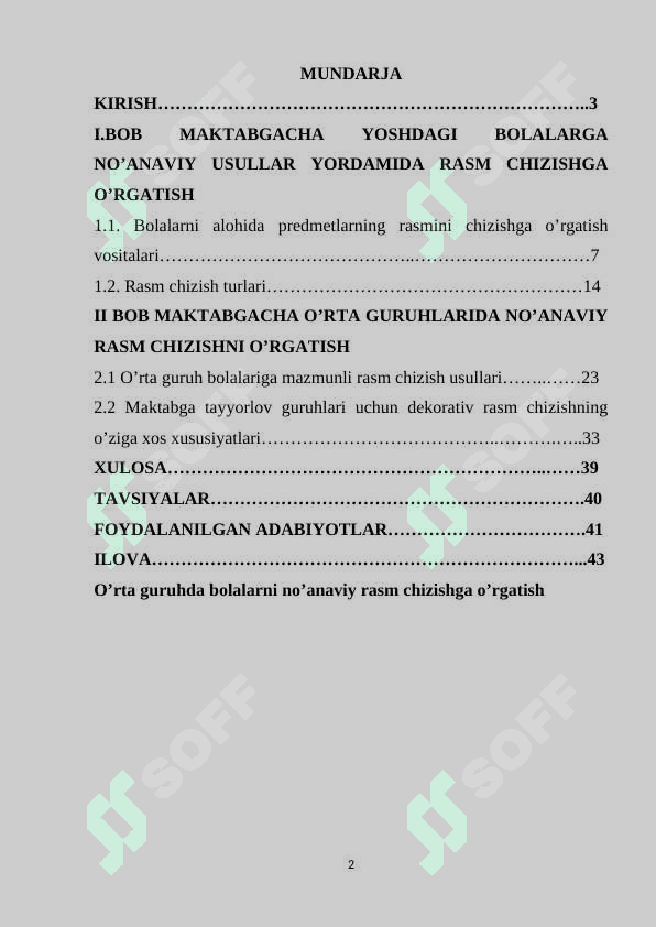 O’rta guruhda bolalarni no’anaviy rasm chizishga o’rgatish 2