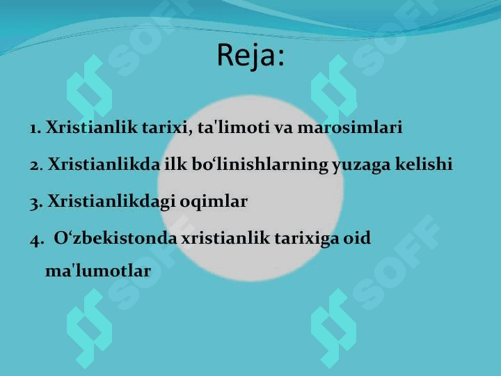 Xristianlik dini haqida 2