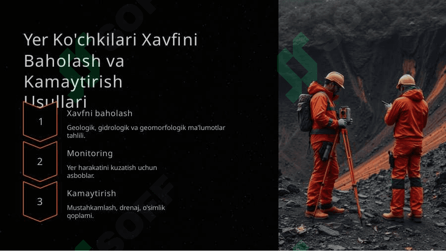 Geodinamik Jarayonlar: Yer Ko'chkilari, Eroziya va Abraziya 4