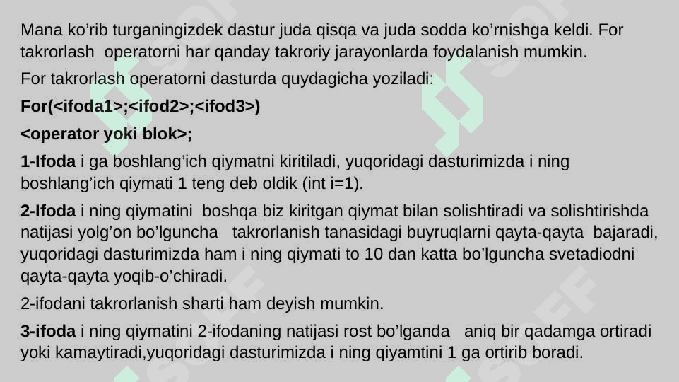 for takrorlash operatori haqida tushuncha 5