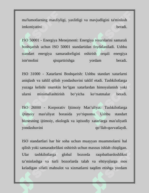 XALQARO STANDARTLASHTIRISH VA METROLOGIYA TIZIMLARI 8