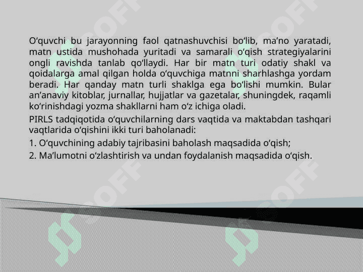 PIRLS xalqaro bahlosh               to’g’risida 5