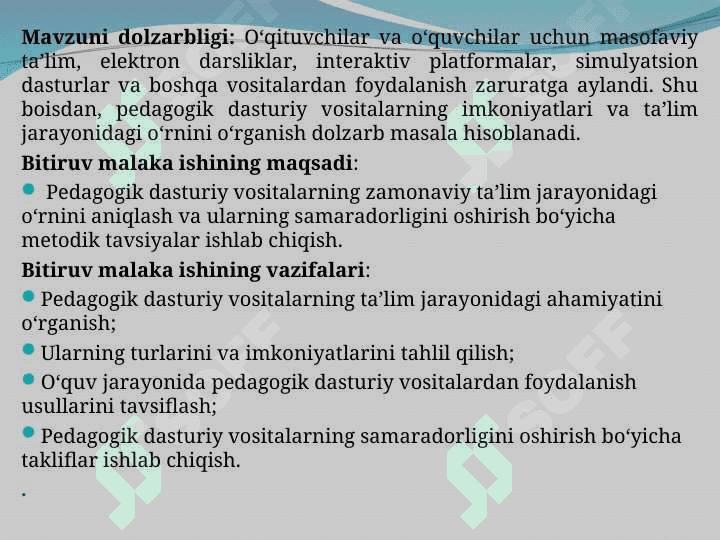 Pedagogik dasturiy vositalar 3