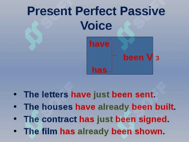 Present Perfect in the Passive voice 2