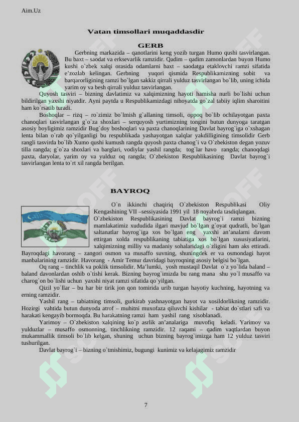 Sinf rahbarlar uchun. Sinf hujjatlar papkasi to'liq 3 7