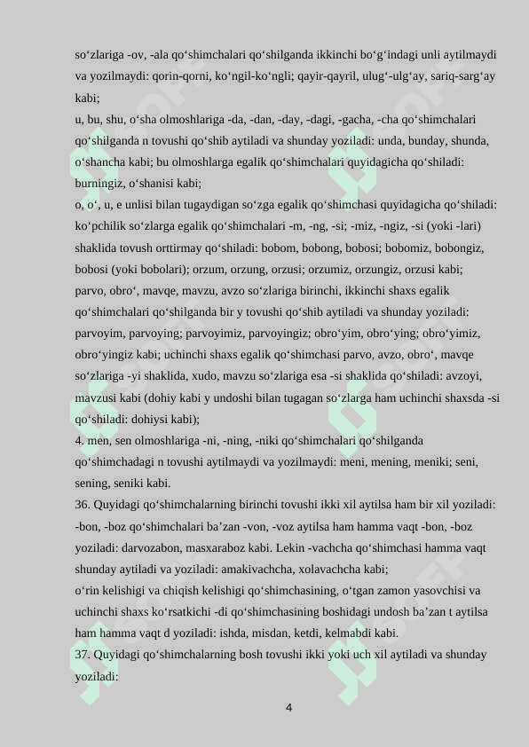 Matnlarni imloviy tahlil qilish 4
