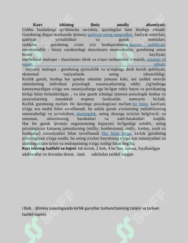 Kichik guruhlar klassifikatsiyasi 5