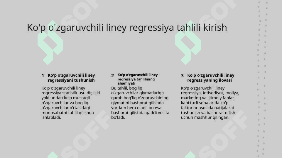 Juft korrelyatsion regression tahlil 2