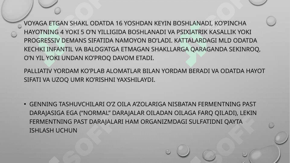 Metoxromatik leukodistrofiya 8