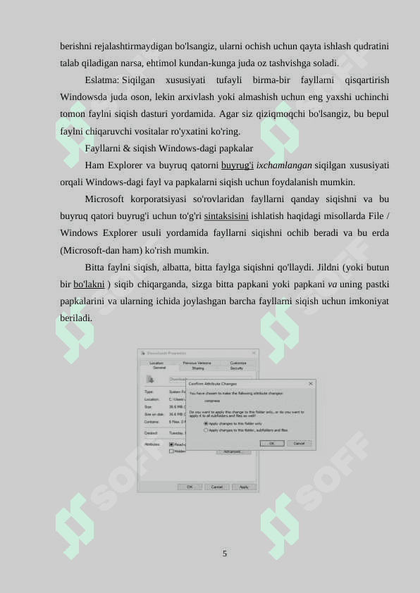 FAYLLARNI SIQISH VA SHIFRLASH USULLARI 5