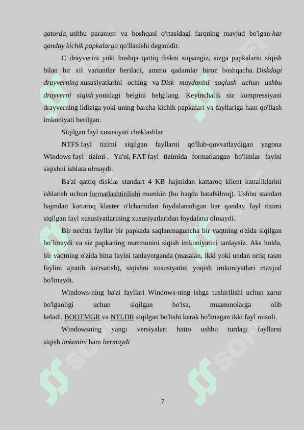 FAYLLARNI SIQISH VA SHIFRLASH USULLARI 7