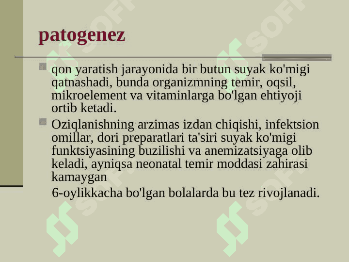 Bolalarda Anemiyalar 5