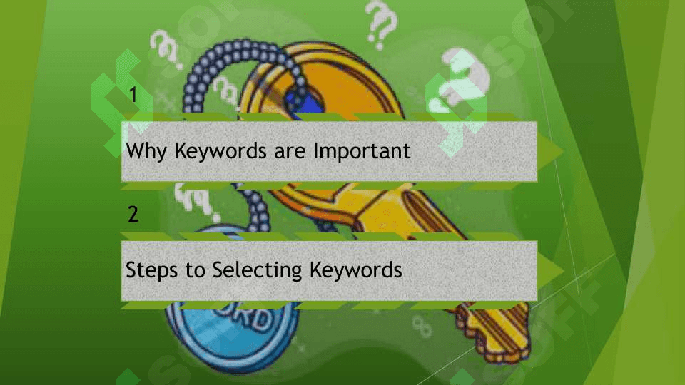 Selecting Keywords 2