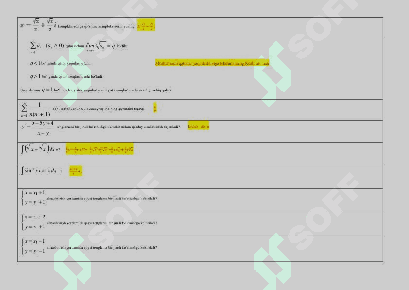 Amaliy matematika YN (JAVOBLAR) (4) 4