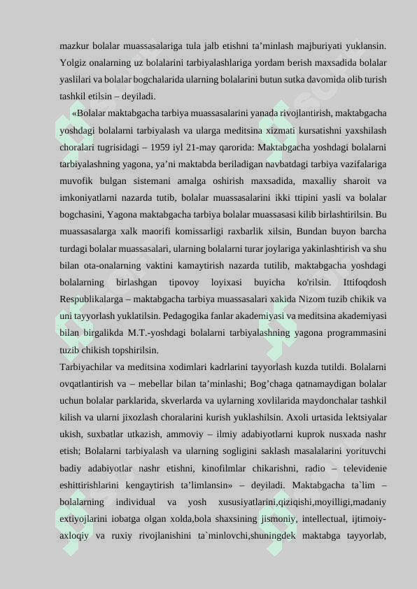 Ijtimoiy maktabgacha ta'limni tashkil etish 6