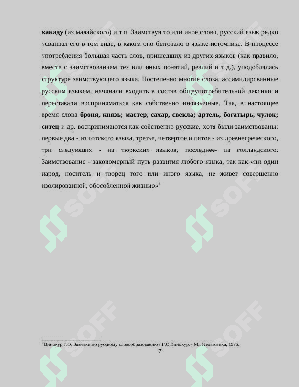 Заимствованные слова и адаптация в русском языке 7