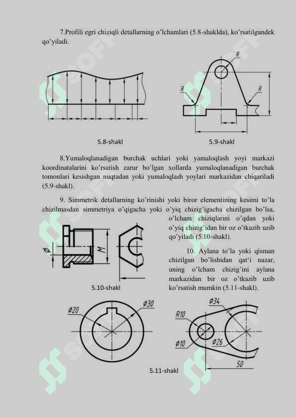 : Chizmalarga o‘lchamlar qo‘yish 4