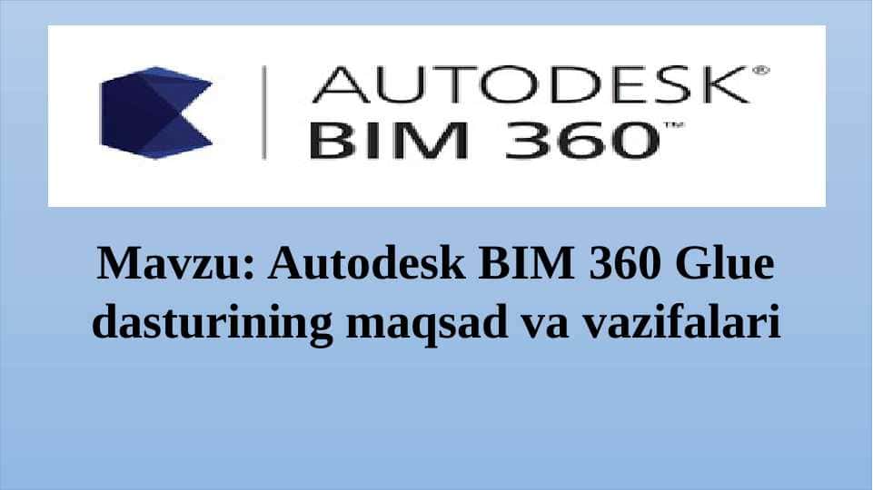 Auto desk BIM dasturi