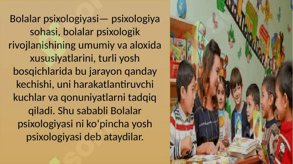 Bolaning psixologiyasini oziga xos jihatlari 2