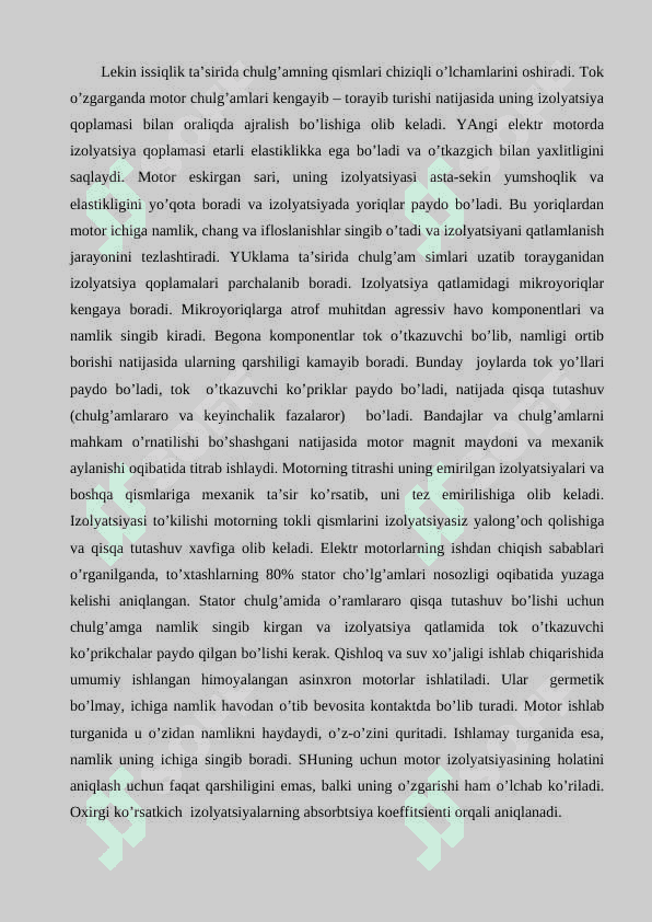 Elеktr mоtоrlаr eksplutаtsiyasi 6