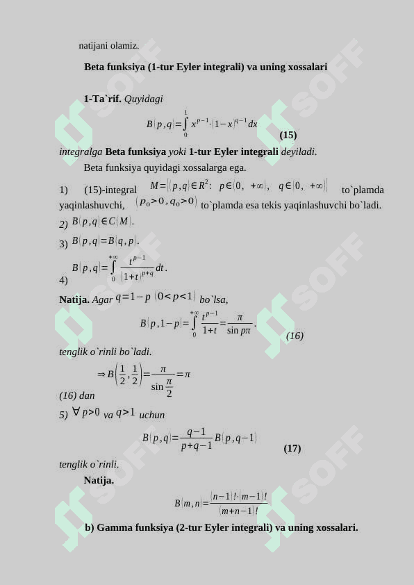 Eyler almashtirmalari 8