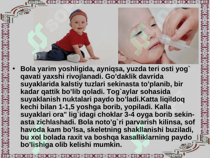 Go‘daklikdagi psixologik rivojlanish asoslari va xususiyatlari 5