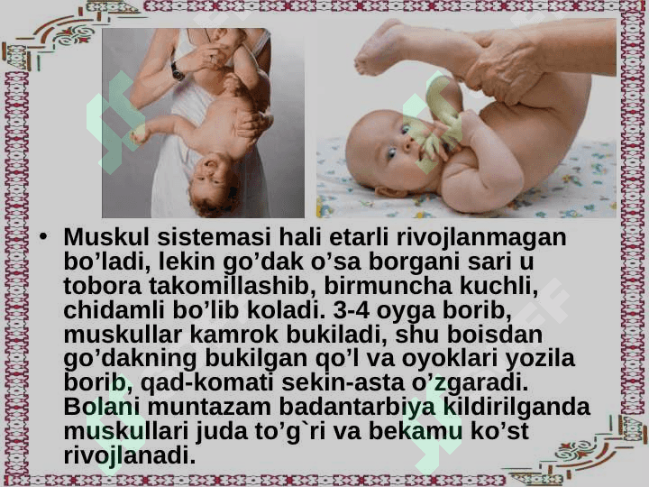 Go‘daklikdagi psixologik rivojlanish asoslari va xususiyatlari 7