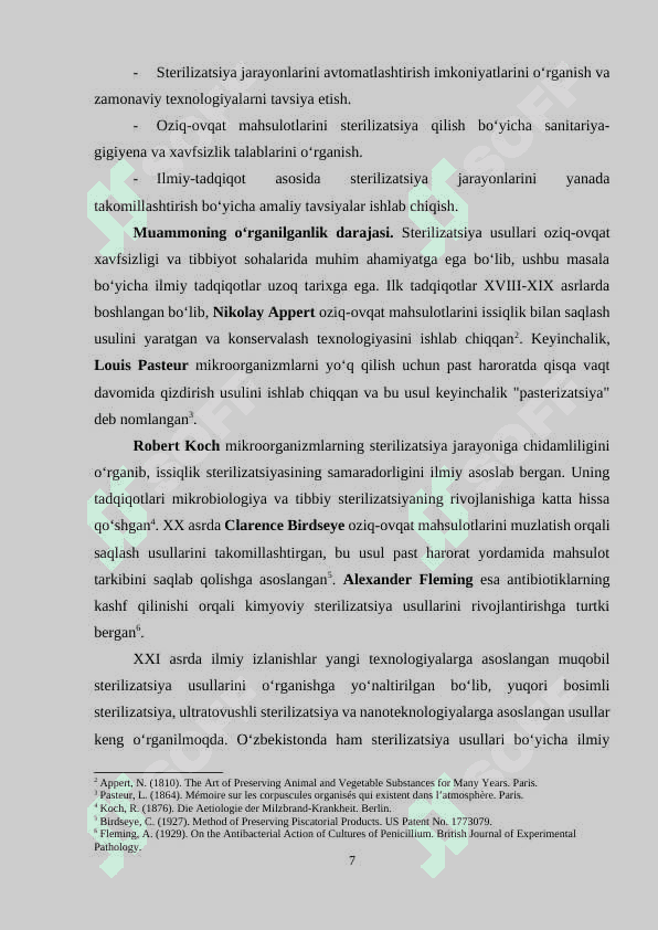 Turli xil sterilizatsiya usullarining samaradorligini taqqoslash 7